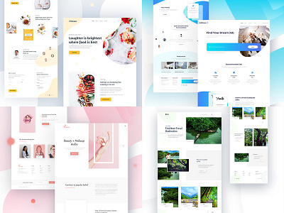 Top4Shots on @Dribbble from 2018 agency best website 2018 clean color design gradient homepage minimal typography ui ux website