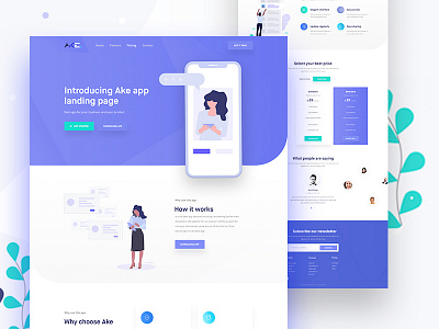 Ake- App Landing Page