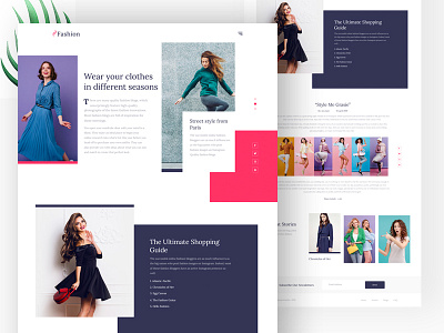 Fashion Blog article page blog bold clean concept creative design ecommerce fashion fashion blog homepage minimal photography product shop style guide typography ui ux website