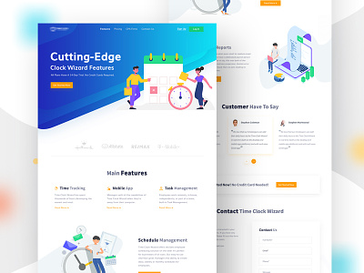 Features Page Web UI app art clean design features page gradient homepage hr software hr software page illustration design landar landing page design minimal mobile feature product design product page typography ux web website