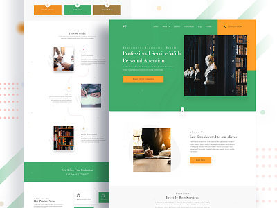 Law Firm - Homepage design