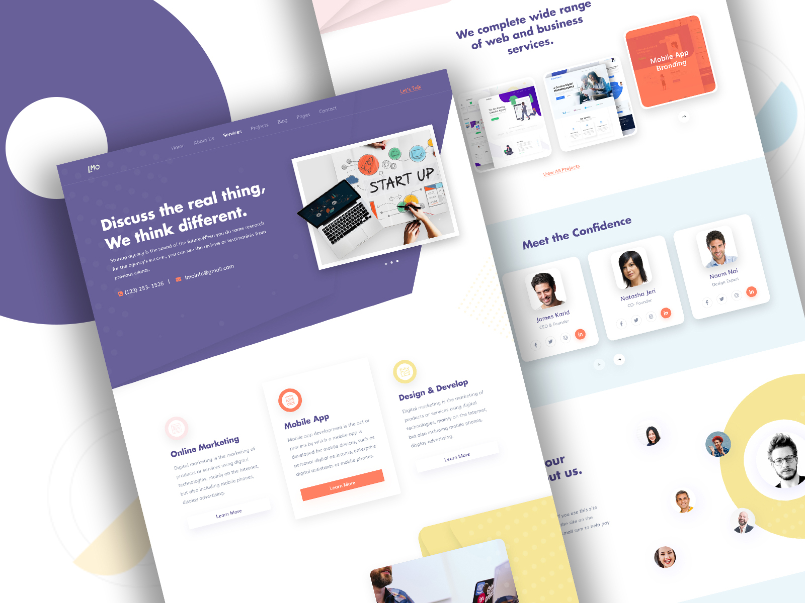 Startup Landing Page by Sujan Baidya on Dribbble