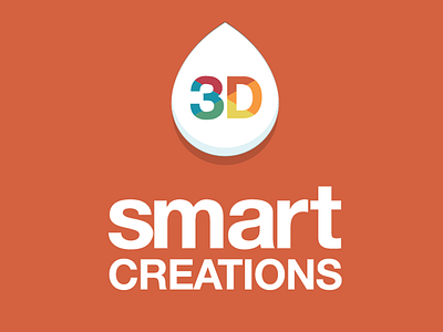 Logo 3d smart Creations 3d color drop logos print