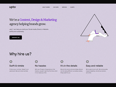 Upto agency website agency branding design webflow website