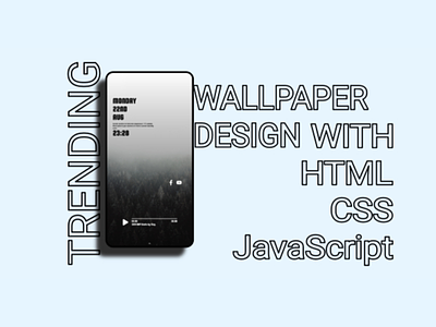 Wallpaper Design in simple HTML5 and CSS3 css design html ui website
