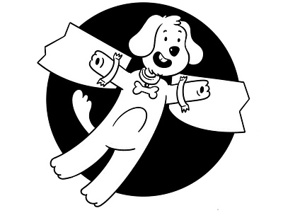 boni 🐶 animation branding design digital digital art dog illustration logo ui ux vector