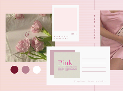 pink collage branding colla design graphic design illustration typography