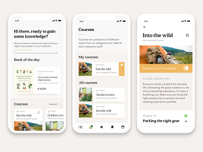 Whole Earth Catalog App app application concept design mobile mobile ui student work ui ui design ux