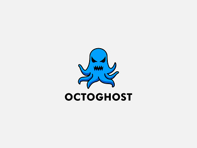 OctoGhost aiart app art brand branding creative design graphic graphic design illustration logo logo inspirations logos logotype vector