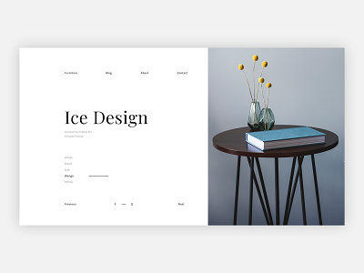 Ice Design app design kacper landing page michalik product project typography ui user experience user interface ux visual design web website
