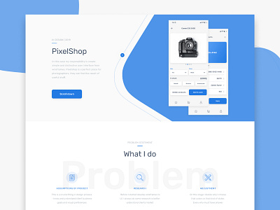 Pixelshop design kacper michalik product ui user experience user interface ux visual design website