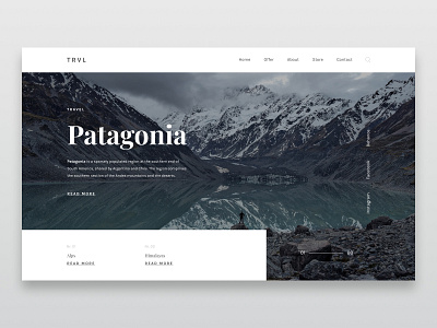 Patagonia design kacper michalik typography ui user experience user interface ux visual design web
