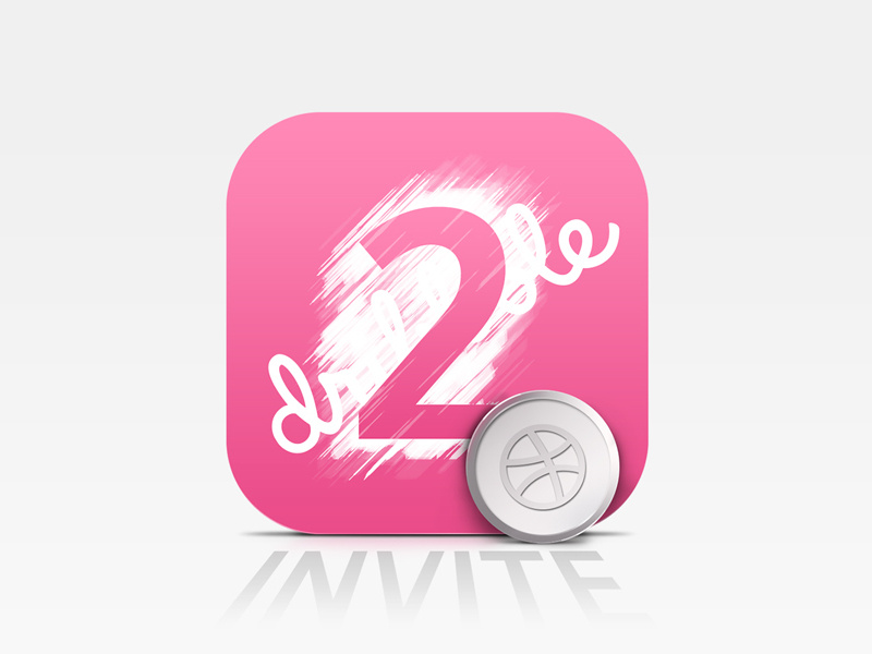 Dribbble Invites scratch coin 2 invites 2 icon member invitation dribbble