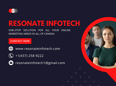 Resonate Infotech Cover Page branding design graphic design logo