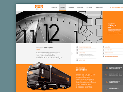 WIP OTD Website curitiba cwb orange otd site transport web