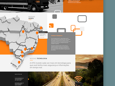 WIP OTD Website curitiba cwb orange otd site transport web