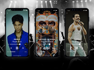 Music Man daily ui legends michael jackson music music player player prince queen