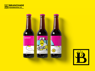 Sí, Hefe - Mockup beer beer label mockup