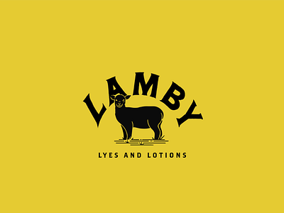 Lamby logo lamb logo lotions vintage