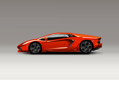 Lamborghini Aventador v1 auto aventador icon illustrator lamborghini photoshop