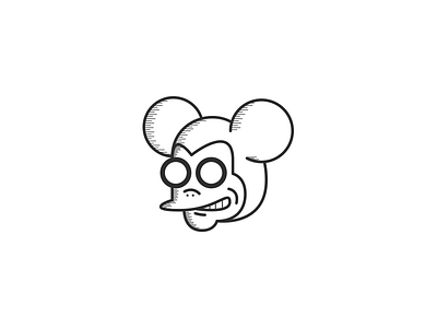 Mickey black body character disney illustration lines mickey mouse