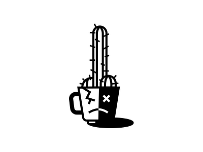 Cactus Cojonudo 02 balls cactus cojonudo cup dead design dick huevos illustration lines plant