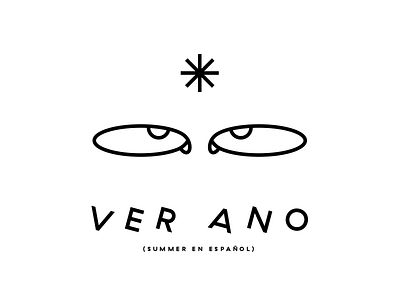 VerAno anus eyes illustration look see summer sun verano