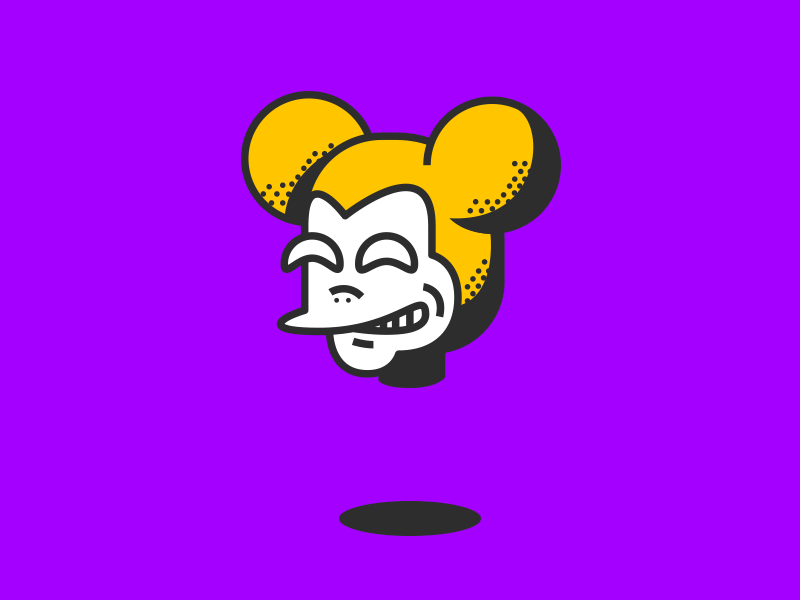 Quickie Mickey animation character design gif animation head illustration mickey quick vector