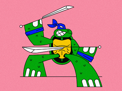 Ninja Leonardo character illustration movie netflix ninja swords teenager toy turtle