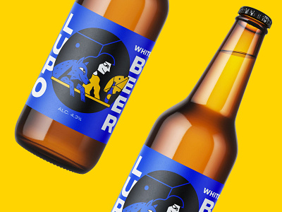 Lupo (wolf) Beer beer birra branding character design dog girl illustration label packaging share vector warmup white