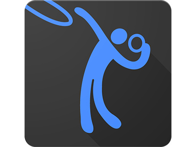 Sports App Icon application branding iconography material design modern logo wilirax wilirax designs