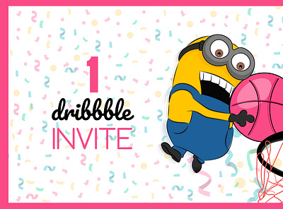 Dribbble Invite branding design dribbble dribbble invite first design giveway illustration invitation invites modern logo vector wilirax wilirax designs