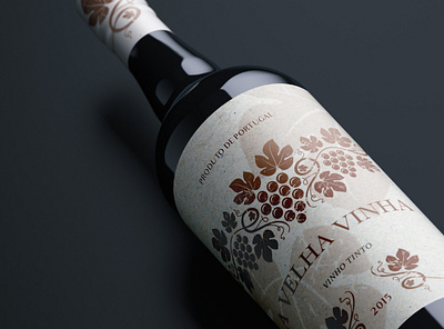 velha vinha wine label brand design brand identity branding design label label design wine label