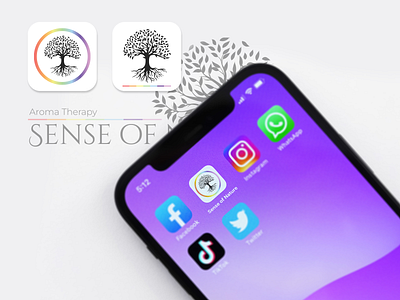 Sense of Nature app icon 005 app branding dailyui design logo ui ux