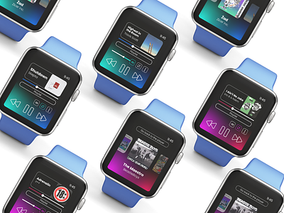 Music player for Smart Watch 009 app apple dailyui design figma music musicplayer smartwatch ui ux