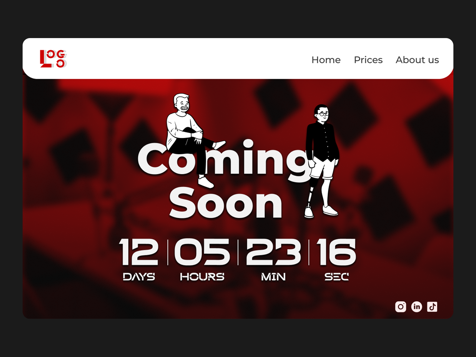 Countdown Timer for Landing Page by Dobrivoje Stojanović on Dribbble