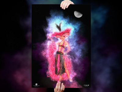 Pink Magic art design magic magical poster sexy showgirls stunning