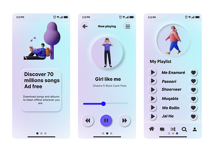 Music player ui