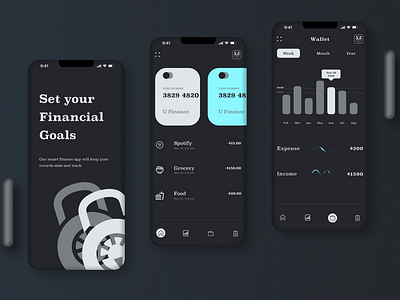 U Finance mobile app by Vintiigee on Dribbble