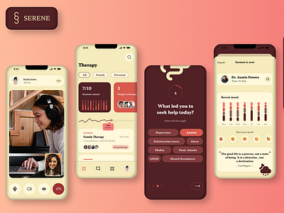 Serene Mental Health Mobile App