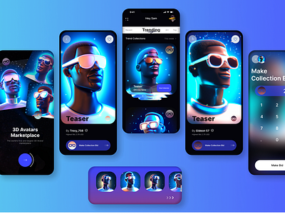 3D Avatars Marketplace - Mobile app