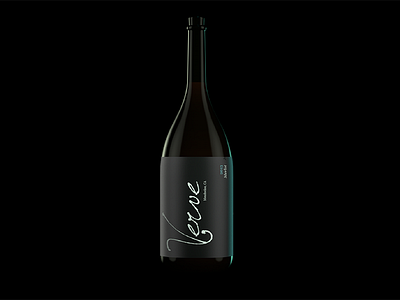 Wine Bottle 3d black bottle c4d glass model modeling wine