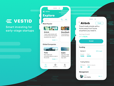 vestid animate animation animationdesign app app design figma finance financeapp invest invest app mobileapp mobiledesign startup ui ux video
