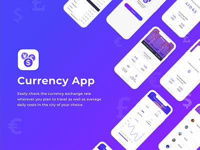 Currency App currency exchange finance financeapp mobileapp mobiledesign