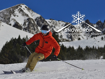 Snowdrop Ski Resort branding daily logo challenge graphic design logo ski resort