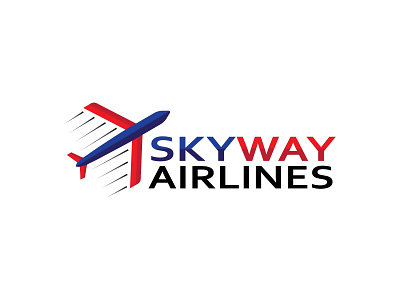 Skyway Airlines airline logo airplane branding daily logo challenge graphic design logo