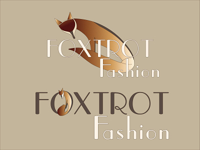 Foxtrot Fashion branding daily logo challenge fox graphic design illustration logo