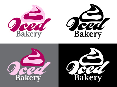 Iced Bakery bakery branding cupcake daily logo challenge graphic design logo