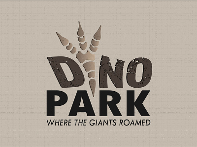 Dino Park 3d branding daily logo challenge dinosaur park illustration logo typography