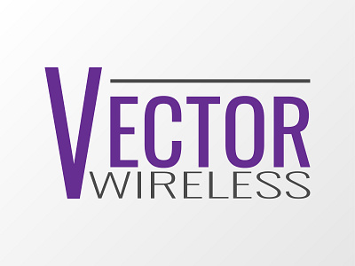 Vector Wireless branding cell phone company daily logo challenge graphic design logo typography